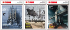 George Grie magazine interview Covers 65 66 67, Robot